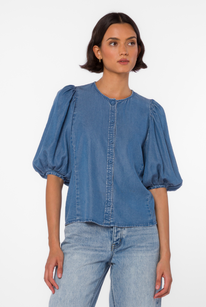 Sweet As Can Be Blue Top