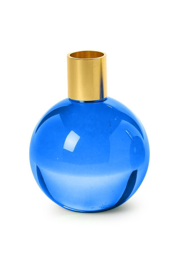 Blue Taper Candleholder