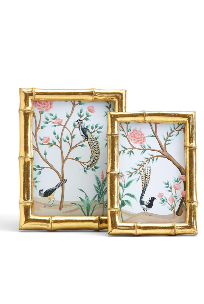 Gold Faux Bamboo Photo Frame