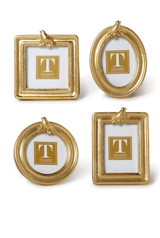 Gold Bird Photo Frame