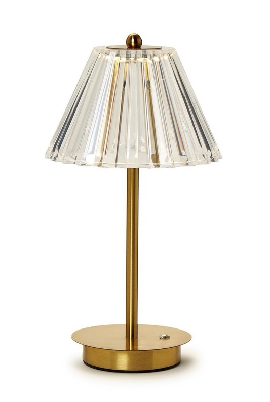 LED Portable Cordless Lamp w/ Acrylic Shade