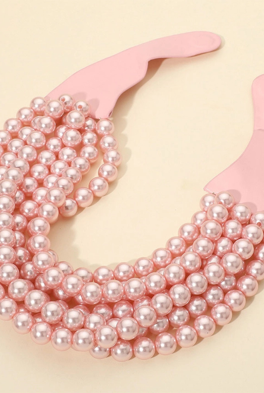 Beaded Pearl Magnetic Necklace