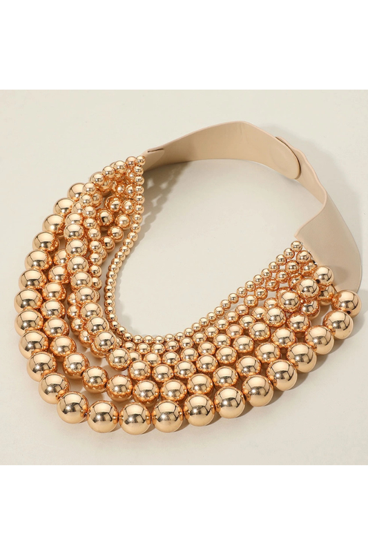 Chunky Metal Ball Magnetic Necklace
