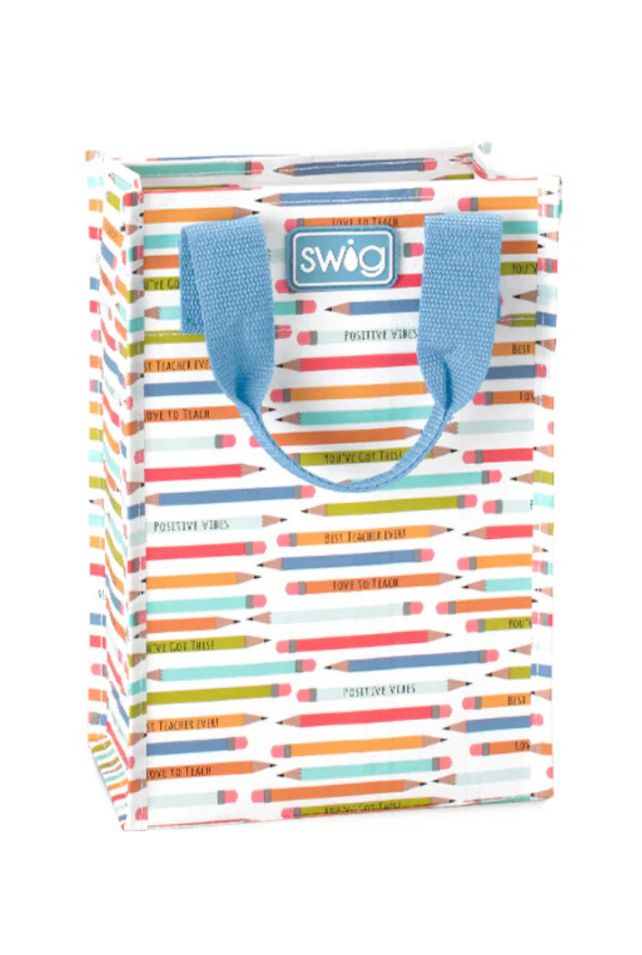 Teacher Life Tall Reusable Bag