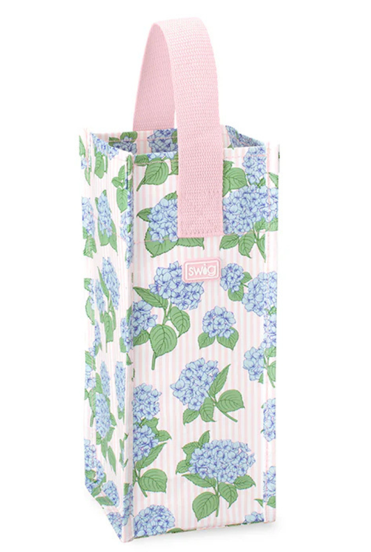 Hydrangeas Reusable Wine Gift Bag