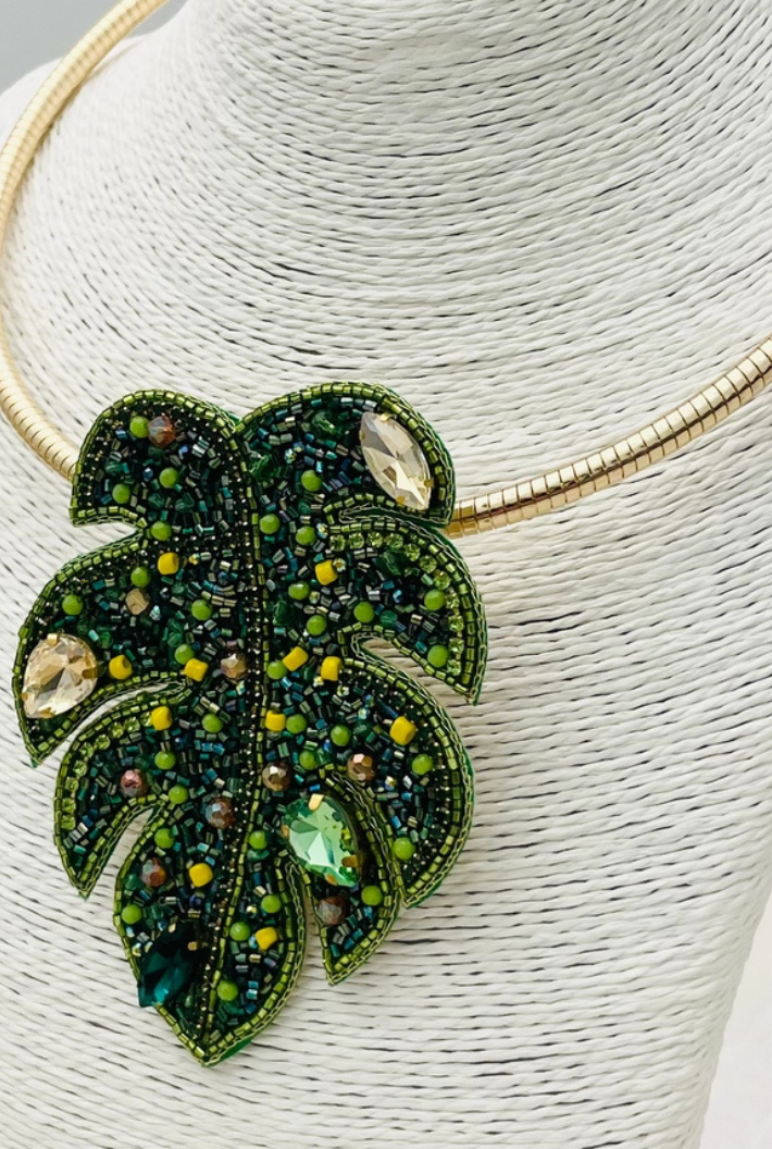 Palm Leaf Necklace
