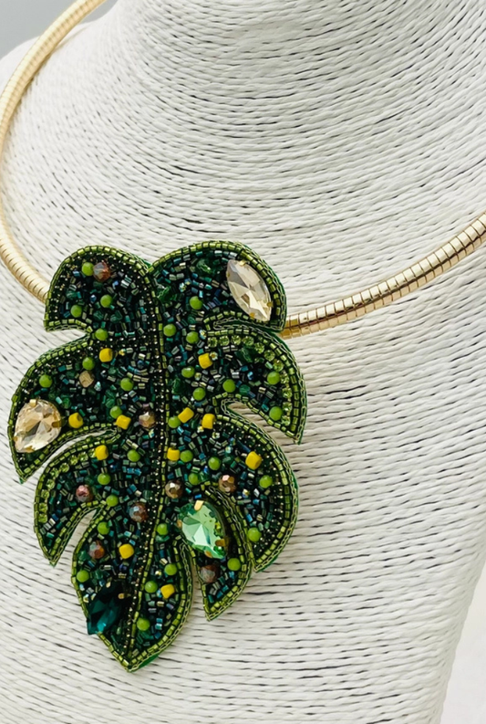 Palm Leaf Necklace