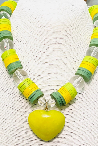 Colorful Heart Necklace