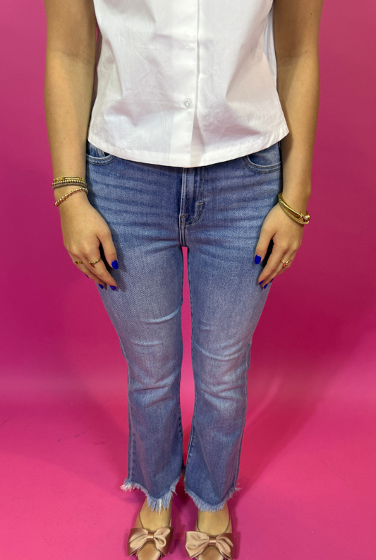 Happi Frayed Crop Jean