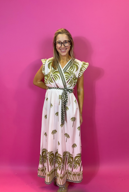 Perry Palm Dress