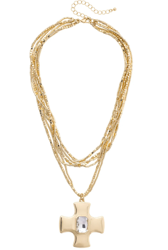 Roman Rhinestone Necklace