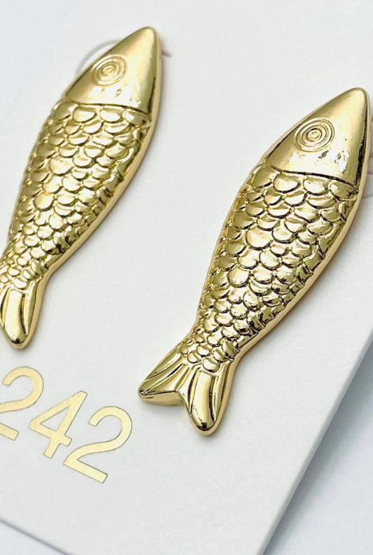 Sardine Stud Earring