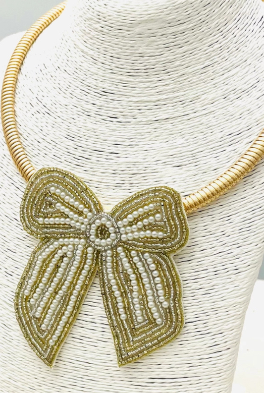 Bow Collar Necklace