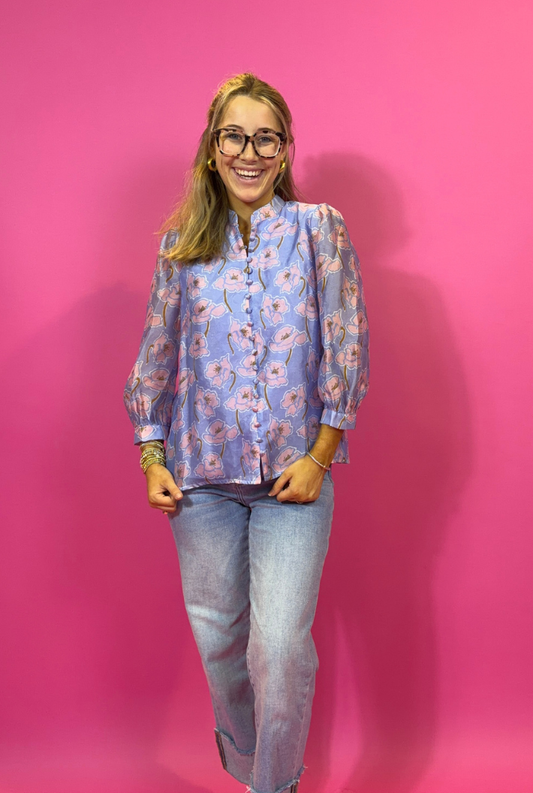 Poppy Sky Top