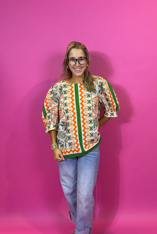 Palm Fiesta Top
