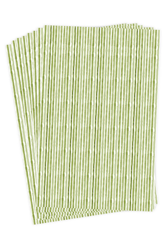 Green Watercolor Guest Towels