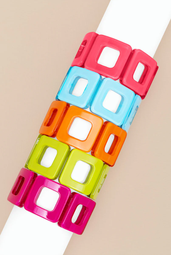 Resin Block Bracelet