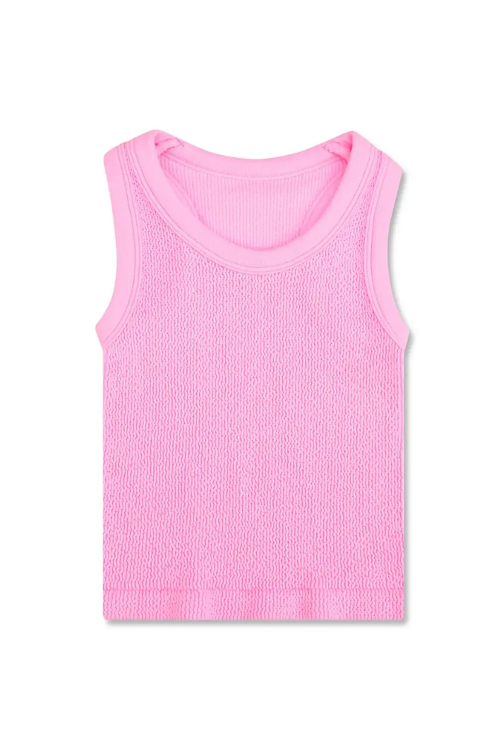 Rose Smocked Tank