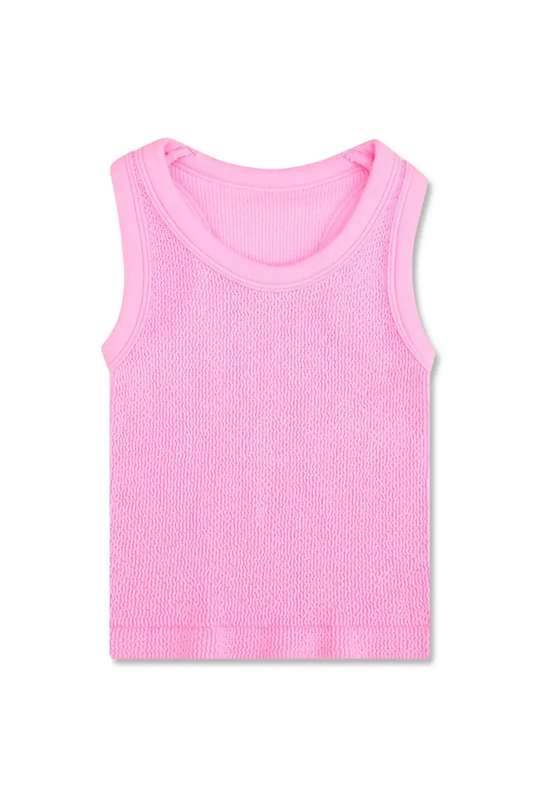 Rose Smocked Tank