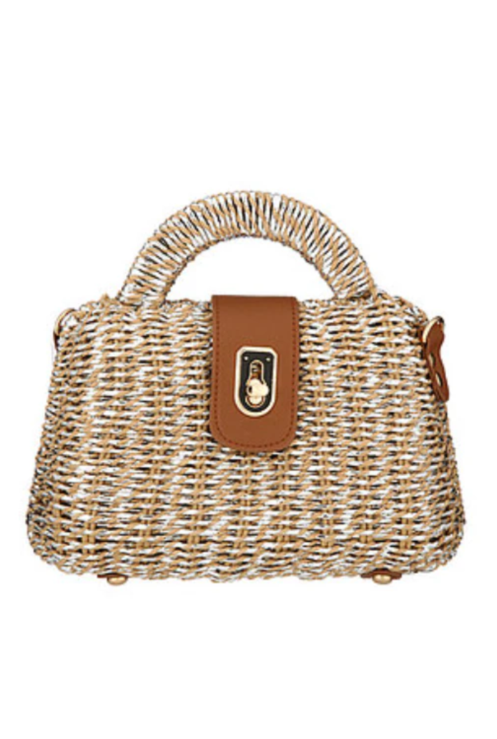Trapezoid Wicker Bag