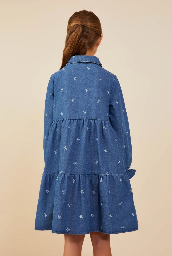Bow Denim Dress