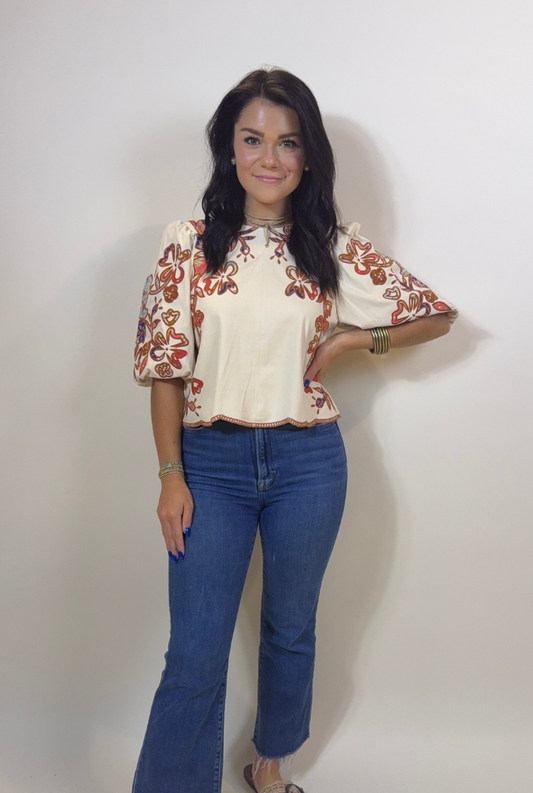 Penelope Puff Top