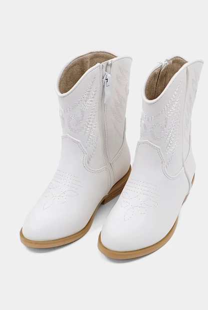 Zahara Mini White Boot