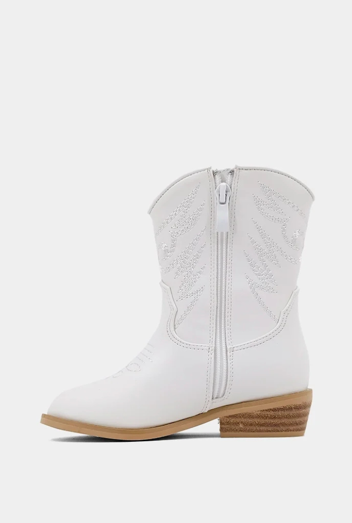 Zahara Mini White Boot