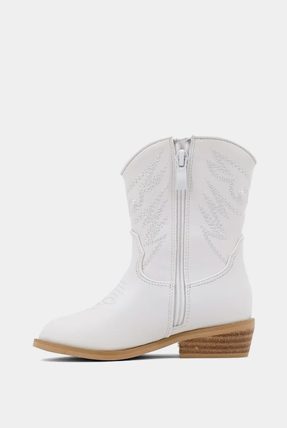 Zahara Mini White Boot
