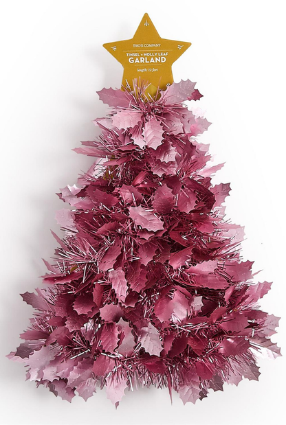Tinsel And Holly Garland