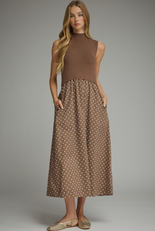 Heather Polka Dress