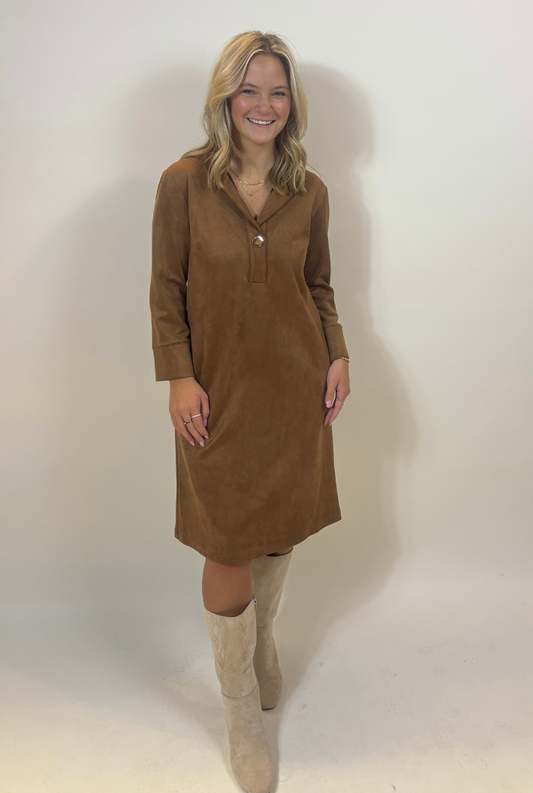 Sutton Suede Dress