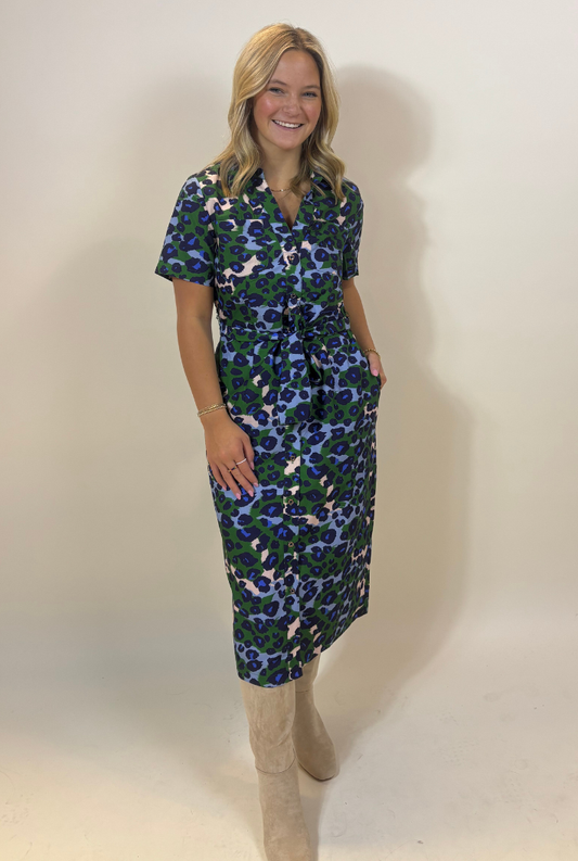 Emarald Leopard Midi