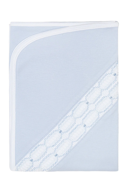 Smocked Boys Blue Blanket