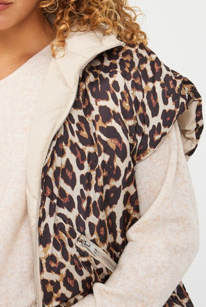 Reversible Leopard Poncho