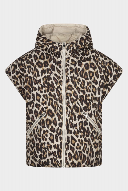 Reversible Leopard Poncho