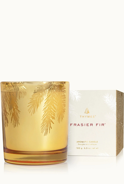Frasier Fir Glided Gold Candle