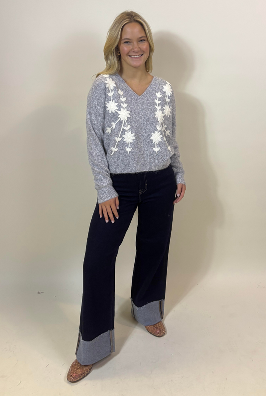 Luna Floral Sweater