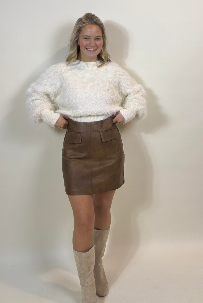 Layla Leather Skirt