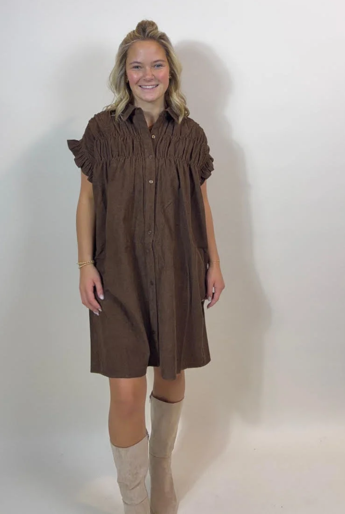 Chloe Corduroy Dress