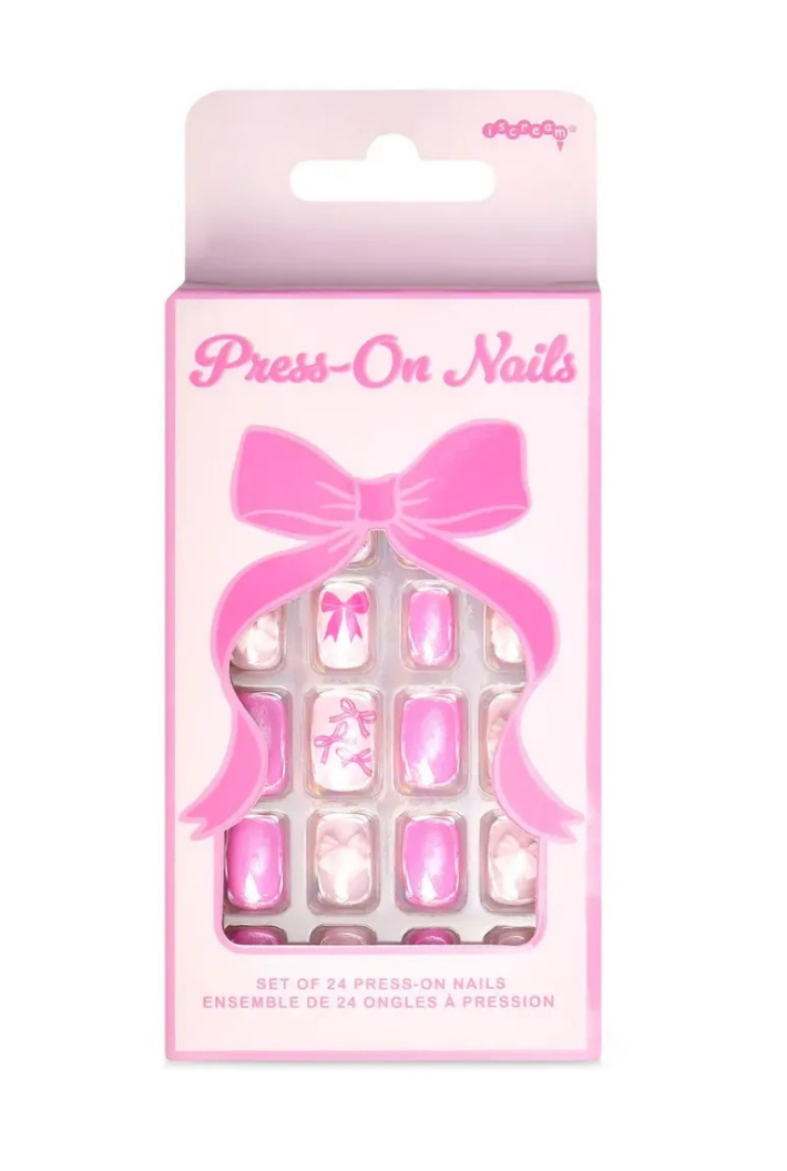 Bow Press On Nails