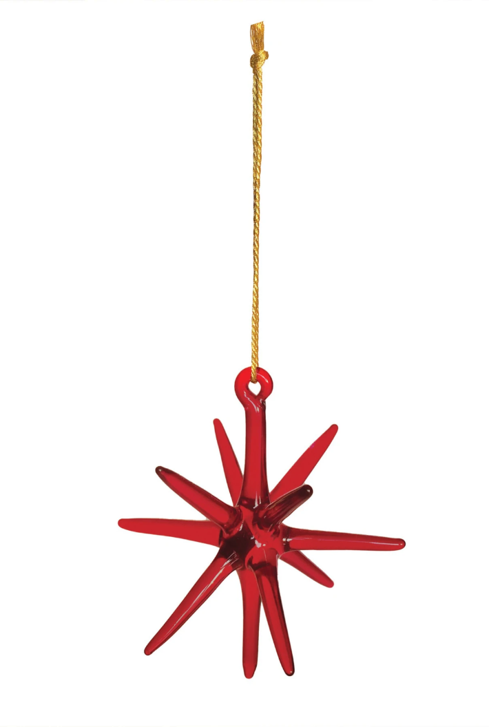 Glass Star Ornament