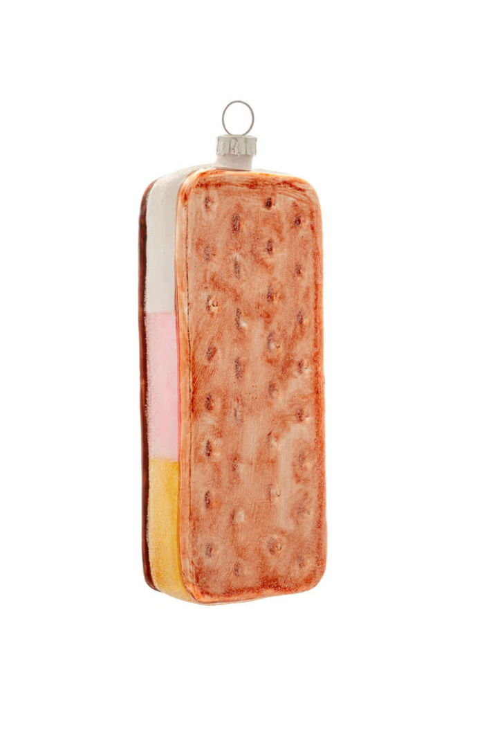 Neapolitan Ice Cream Sandwich Ornament