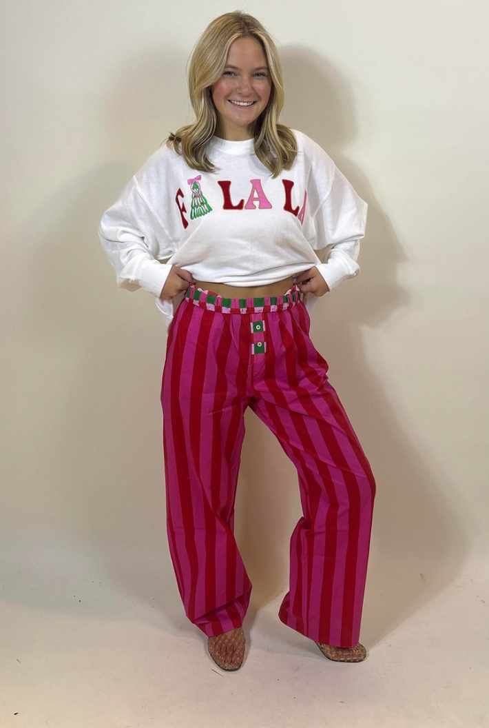 Festive Stripe Boxer Pant