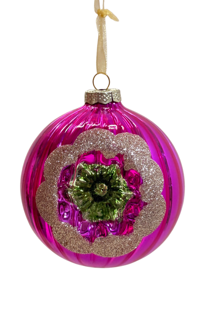Pink Glass Ornament
