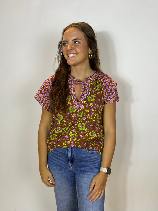 Betty Brown Top