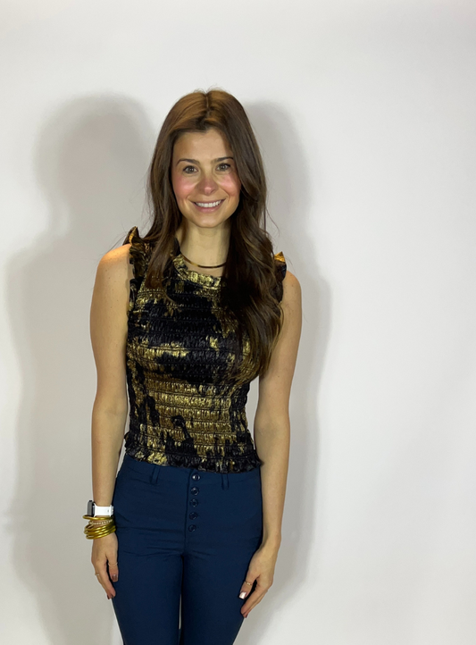 Gold Dust Sleeveless Top