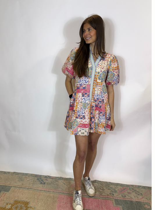 Greece Trip Mini Dress