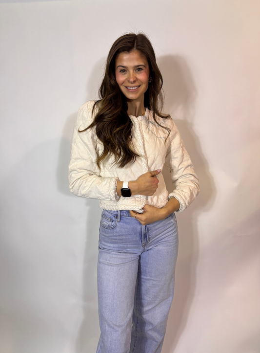 Ivory Hearts Jacket