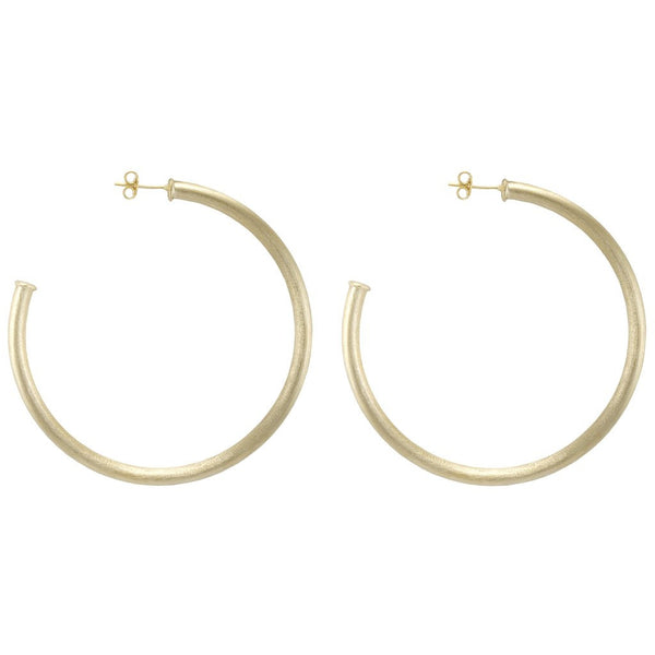 Sheila Fajl Everybody's Favorite Hoops in Brushed Gold